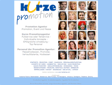 Tablet Screenshot of kurze-promotion.de